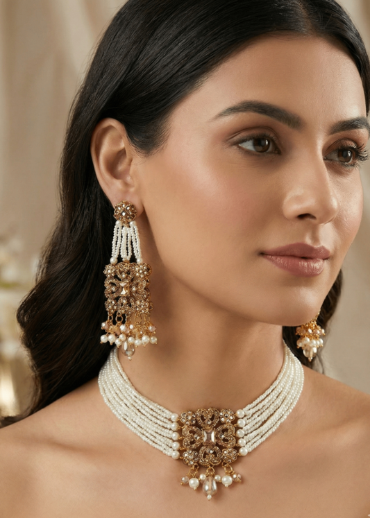 Regal Royal Choker Set by Zarosh Jewel