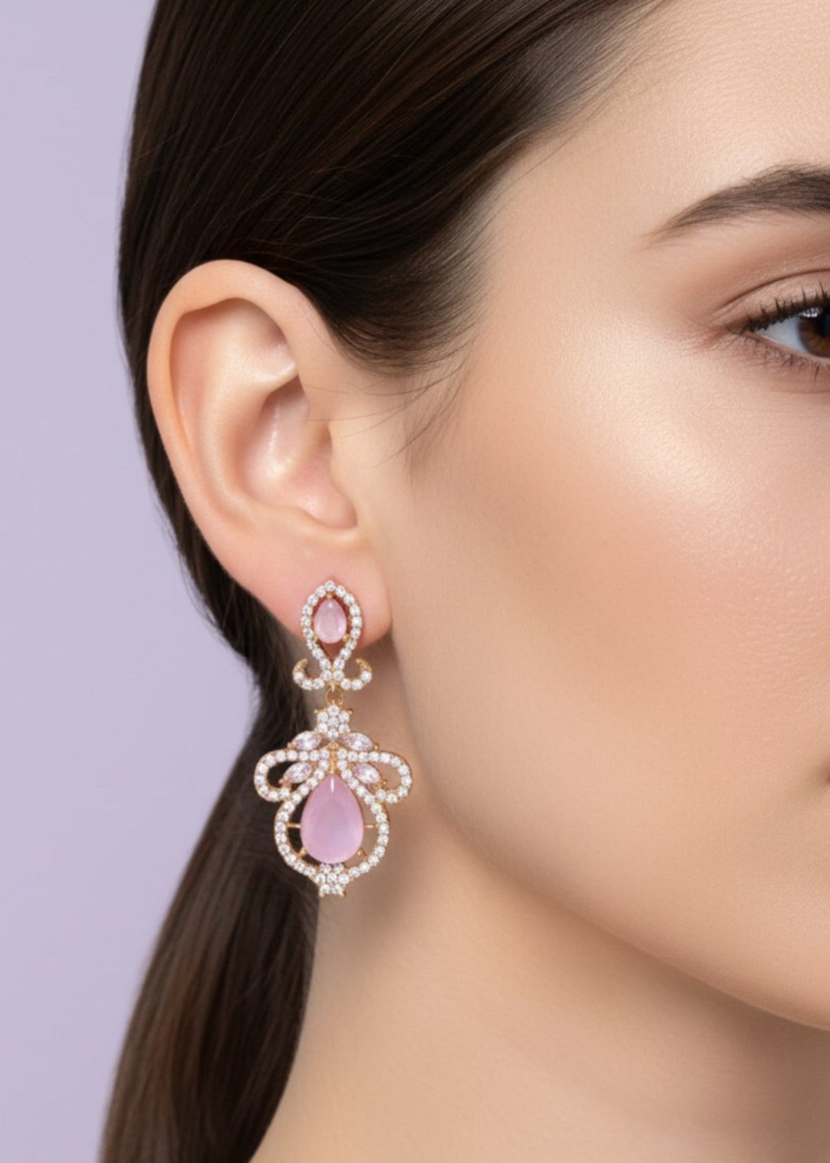 Shop the Regal Royale Drop Earrings from Zarosh Jewel