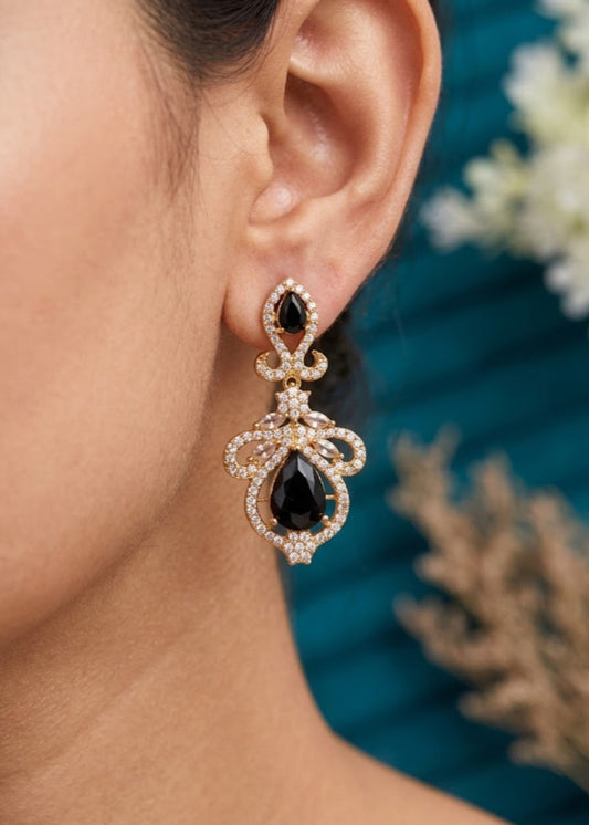 Regal Royale Drop Earrings by Zarosh Jewel