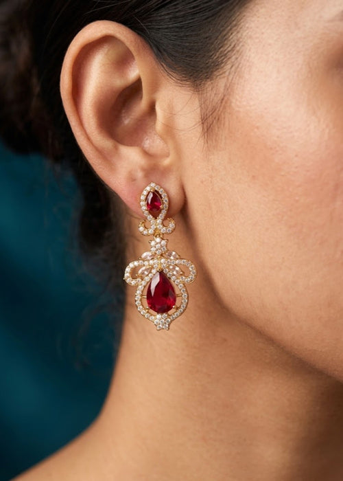 Shop the Regal Royale Drop Earrings from Zarosh Jewel