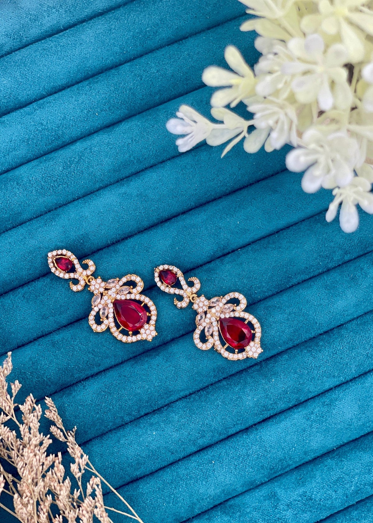 Shop the Regal Royale Drop Earrings from Zarosh Jewel