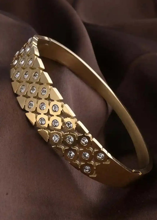 Regalia Luxe Gold Bracelet by Zarosh Jewel