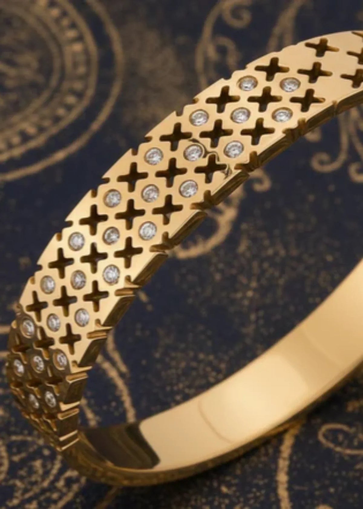 Shop the Regalia Luxe Gold Bracelet from Zarosh Jewel
