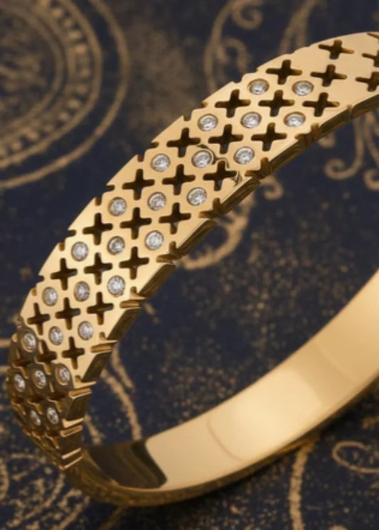 Shop the Regalia Luxe Gold Bracelet from Zarosh Jewel