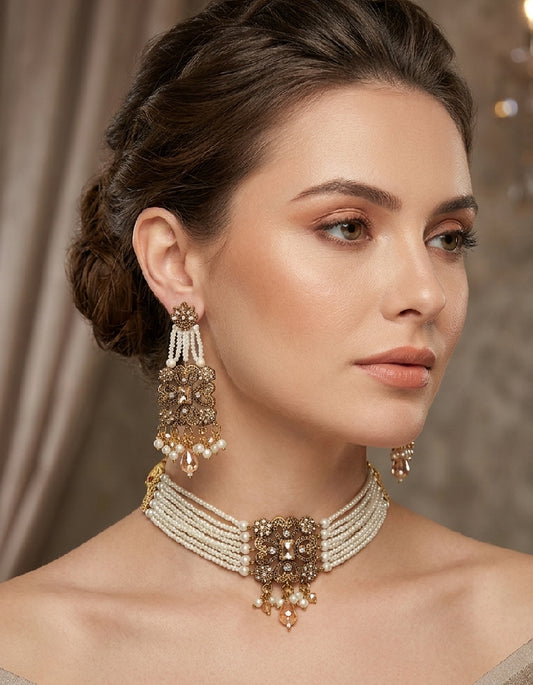 Regency Baroque Choker Set by Zarosh Jewel