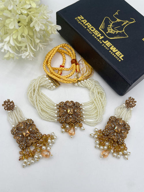 Shop the Regency Baroque Choker Set from Zarosh Jewel