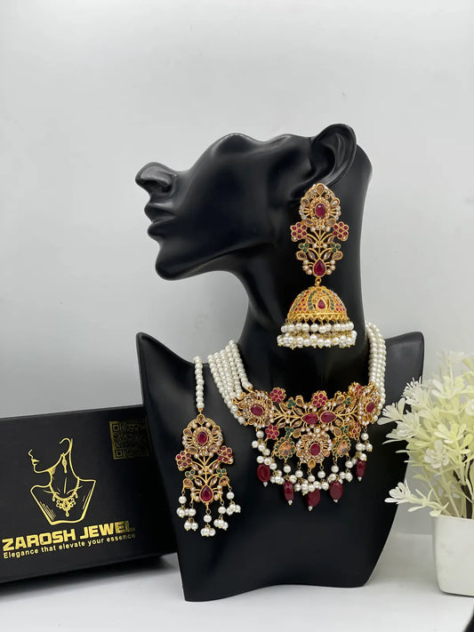 Resham Choker Set | Zarosh Jewel