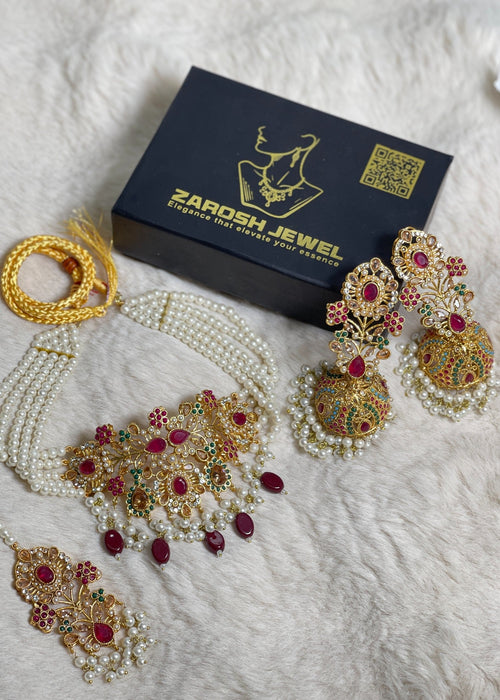 Shop the Resham Choker Set from Zarosh Jewel