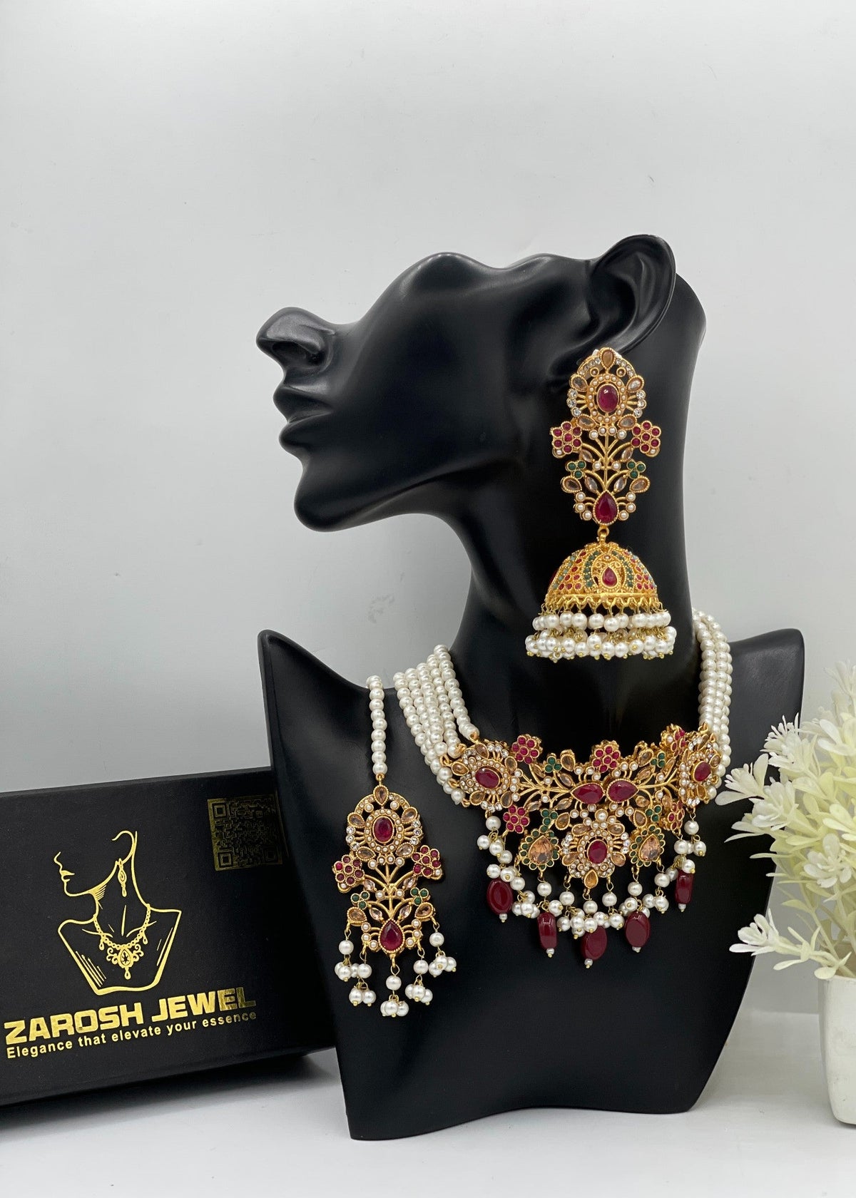 Shop the Resham Choker Set from Zarosh Jewel