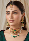 Resham Choker Set by Zarosh Jewel