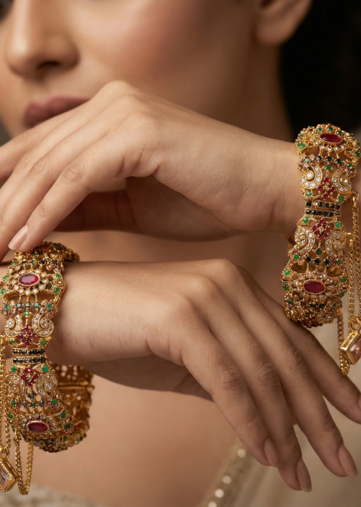 Resham Openable Bangle by Zarosh Jewel