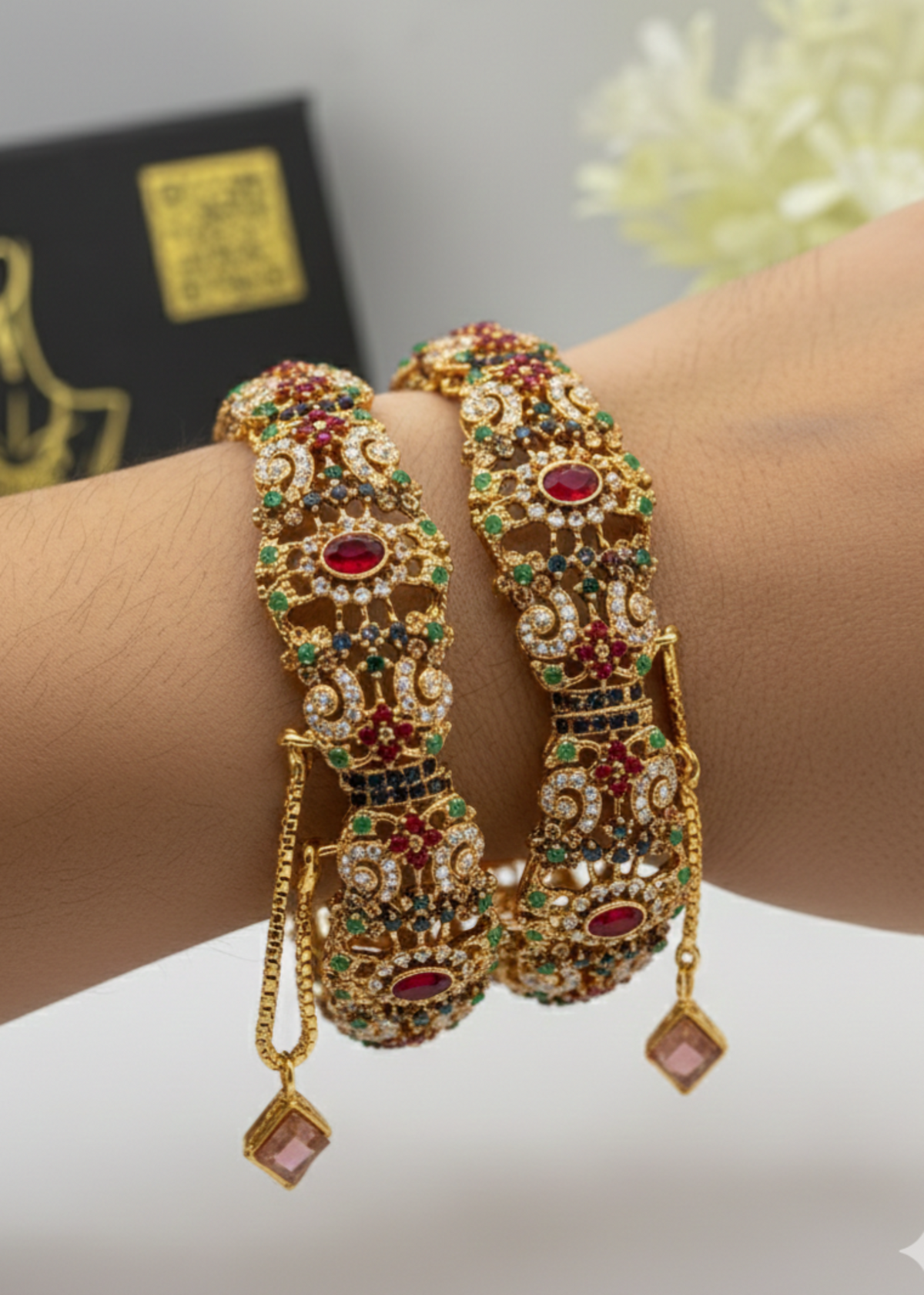Shop the Resham Openable Bangle from Zarosh Jewel