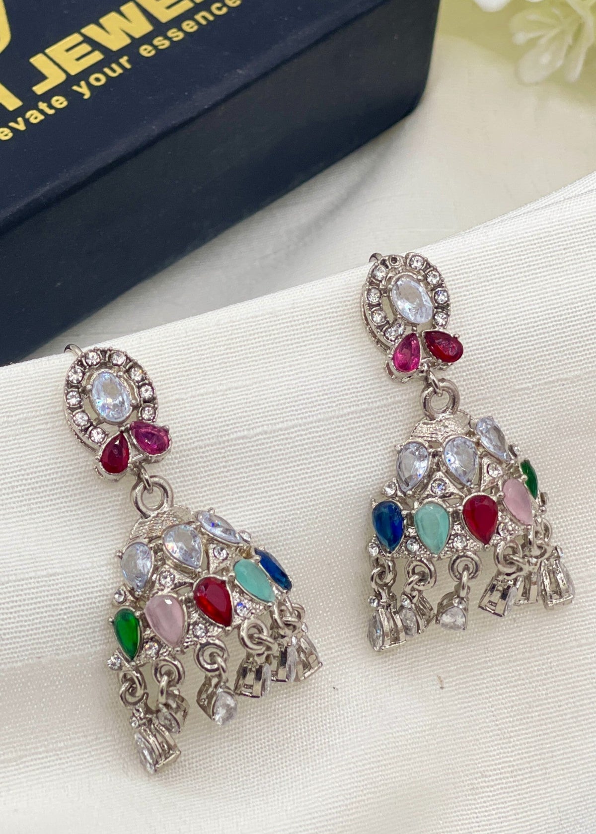 Shop the Ria Jhumkas from Zarosh Jewel