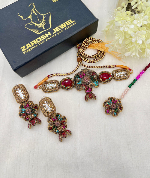 Shop the Rida Choker Set from Zarosh Jewel