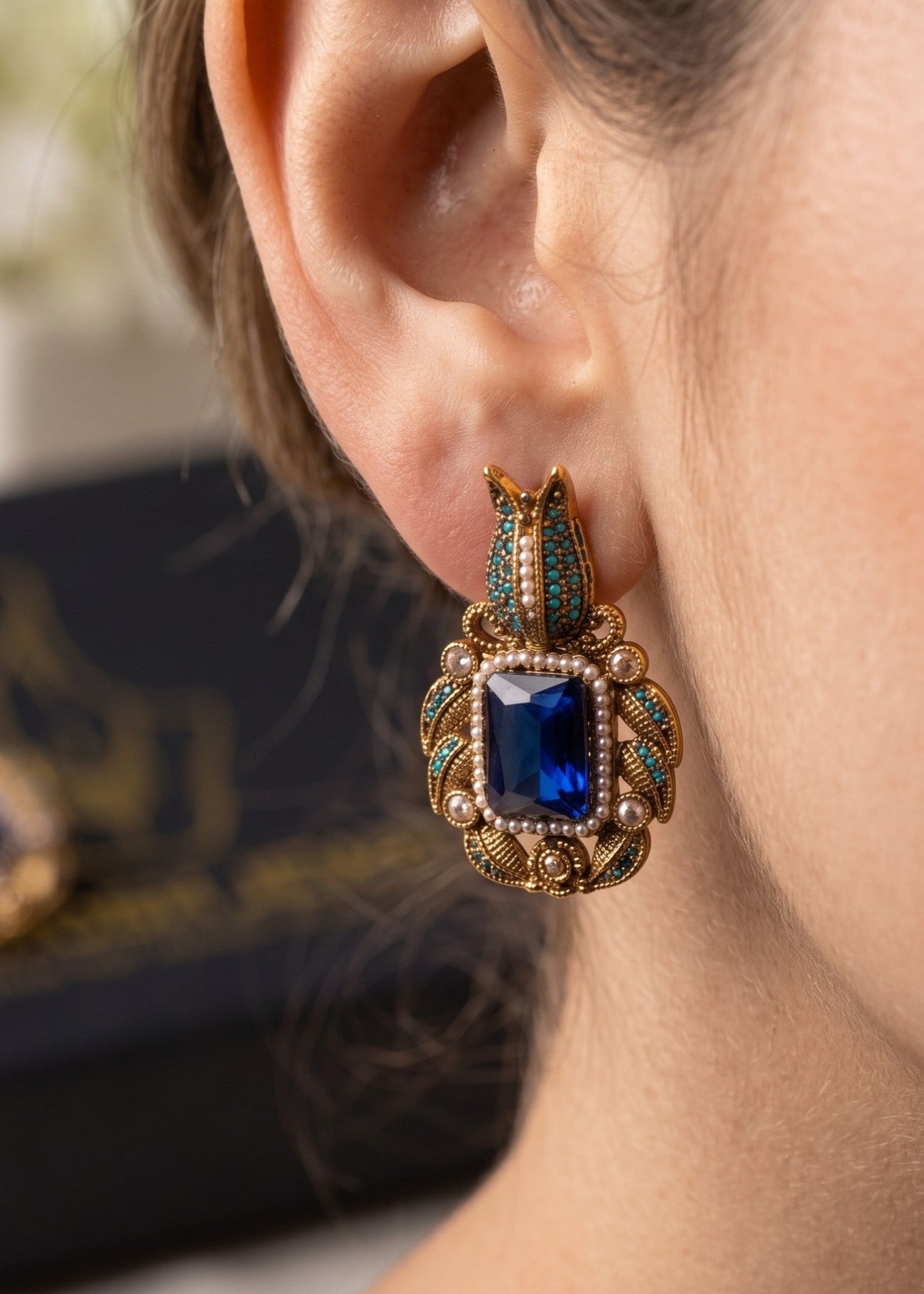 Rija Heritage Earrings by Zarosh Jewel