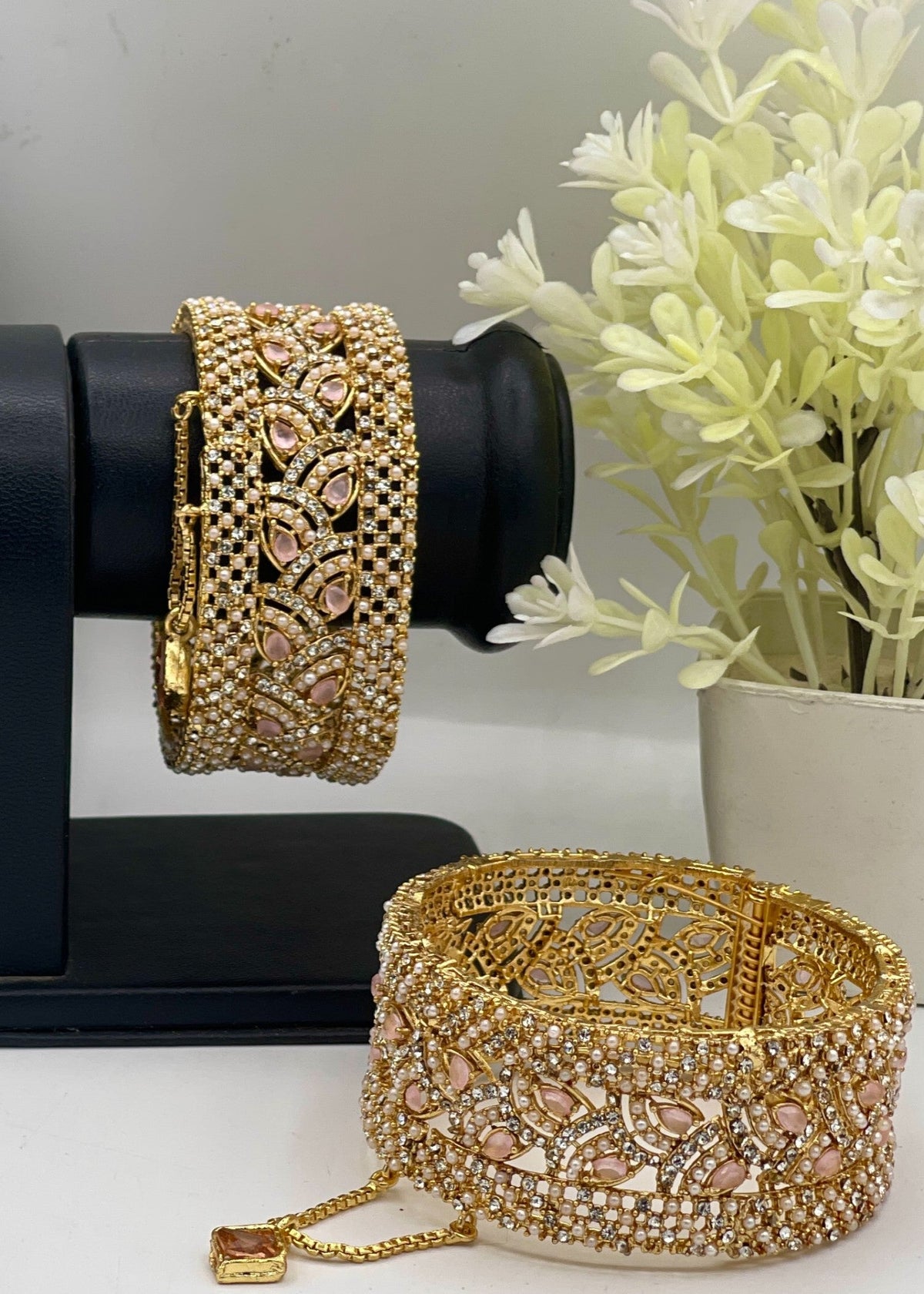Shop the Rimsha Openable Bangle Set from Zarosh Jewel