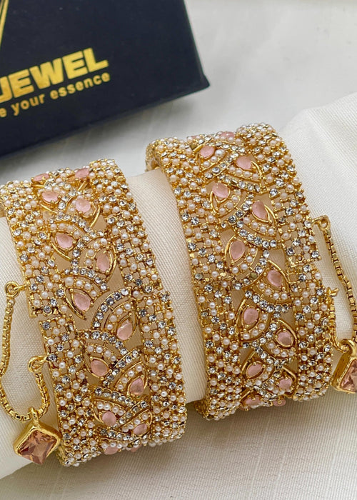 Shop the Rimsha Openable Bangle Set from Zarosh Jewel