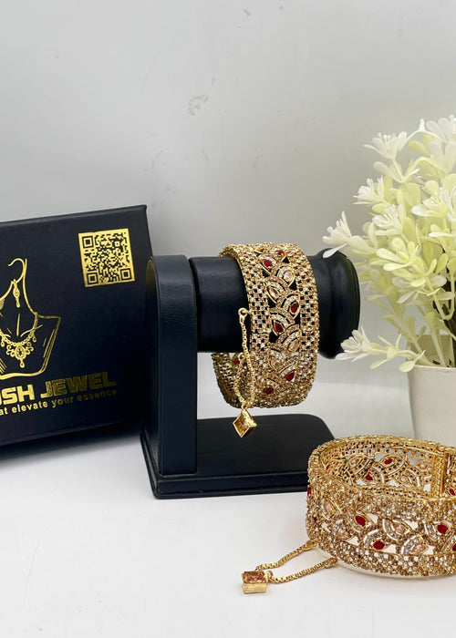 Shop the Rimsha Openable Bangle Set from Zarosh Jewel