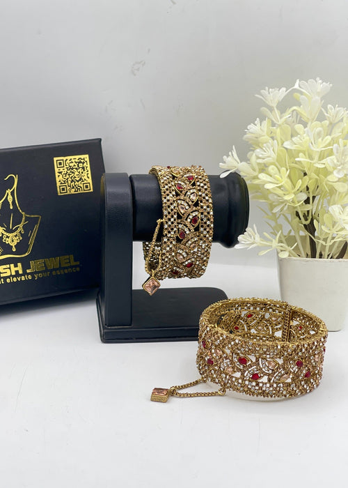 Shop the Rimsha Openable Bangle Set from Zarosh Jewel