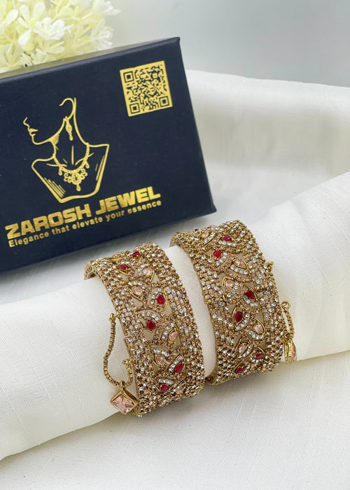 Shop the Rimsha Openable Bangle Set from Zarosh Jewel