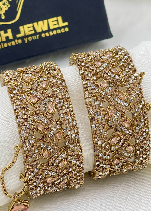 Shop the Rimsha Openable Bangle Set from Zarosh Jewel