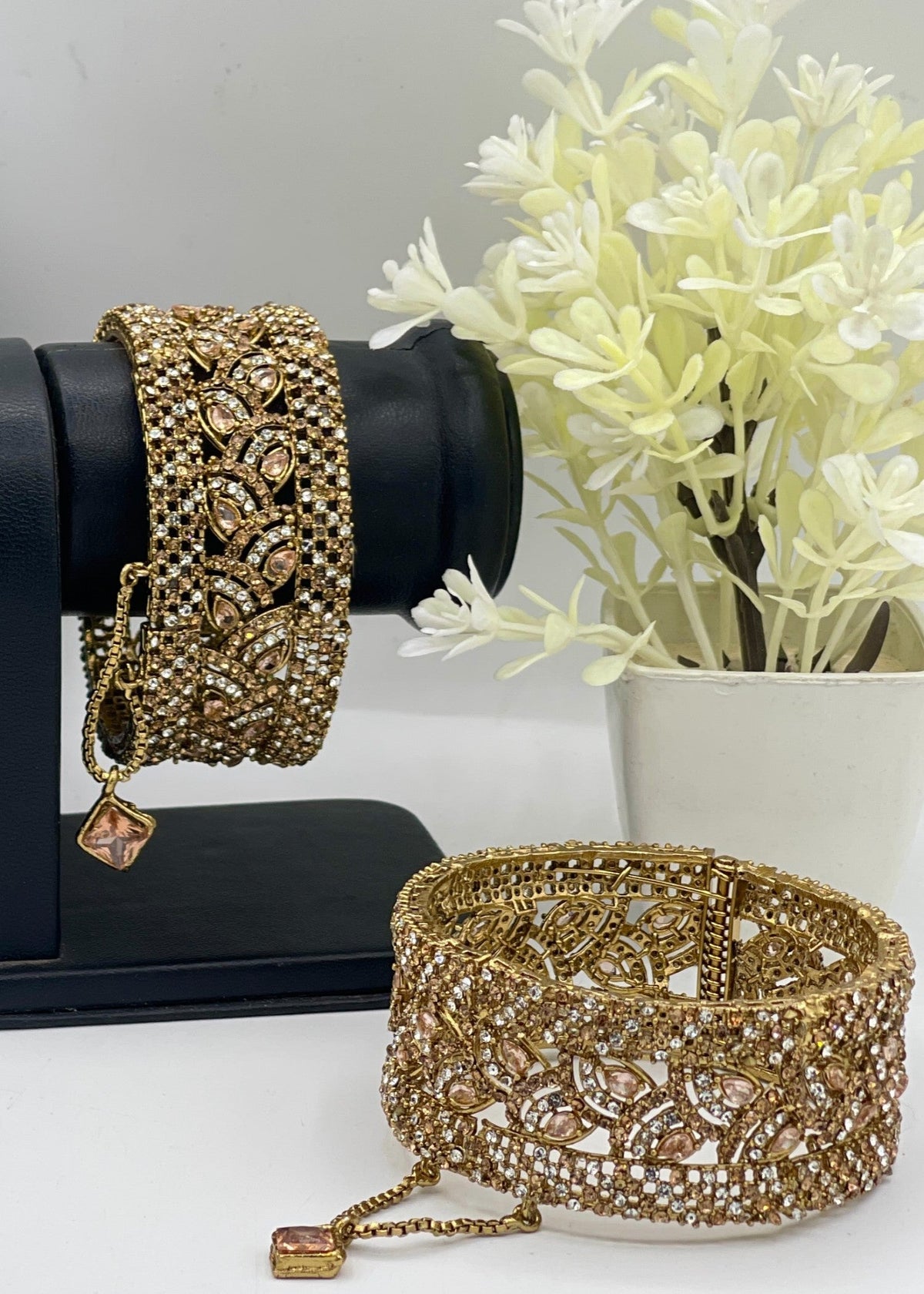 Shop the Rimsha Openable Bangle Set from Zarosh Jewel