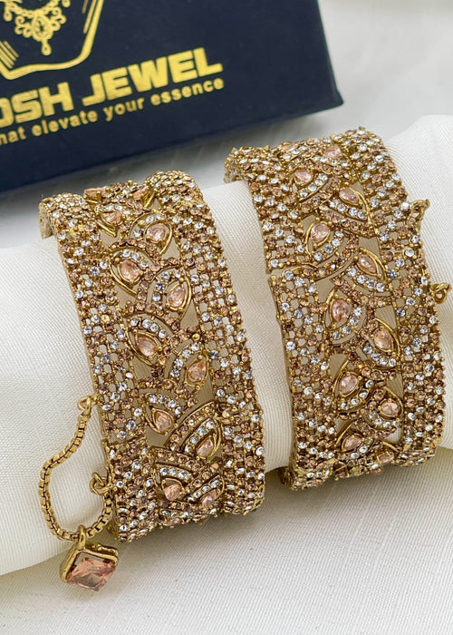 Shop the Rimsha Openable Bangle Set from Zarosh Jewel