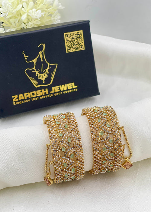 Shop the Rimsha Openable Bangle Set from Zarosh Jewel
