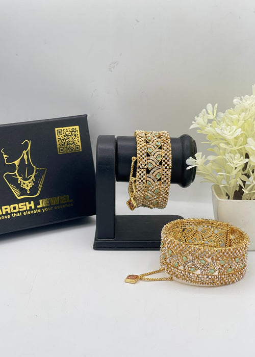 Shop the Rimsha Openable Bangle Set from Zarosh Jewel
