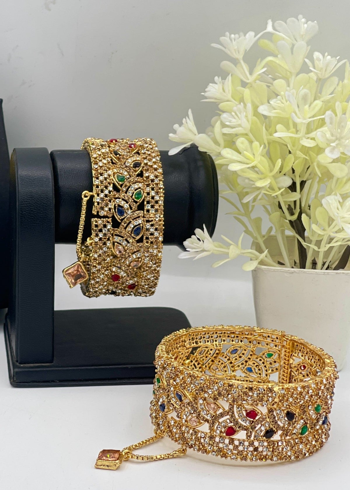 Shop the Rimsha Openable Bangle Set from Zarosh Jewel