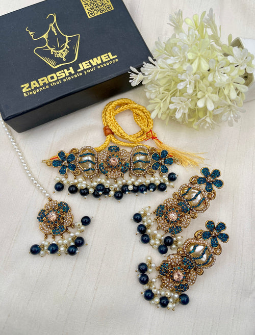 Shop the Romaisa Choker Set from Zarosh Jewel
