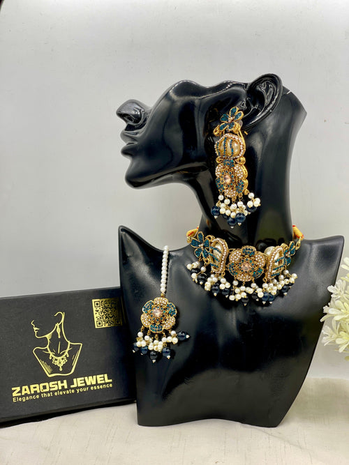 Shop the Romaisa Choker Set from Zarosh Jewel