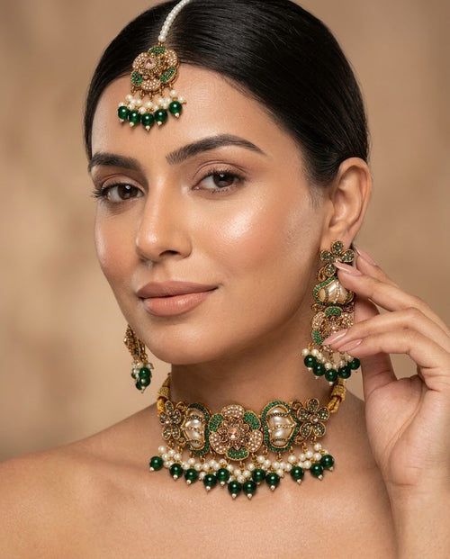 Shop the Romaisa Choker Set from Zarosh Jewel