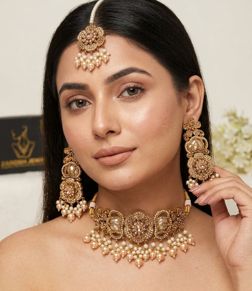 Shop the Romaisa Choker Set from Zarosh Jewel
