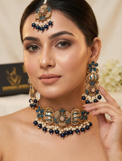 Shop the Romaisa Choker Set from Zarosh Jewel