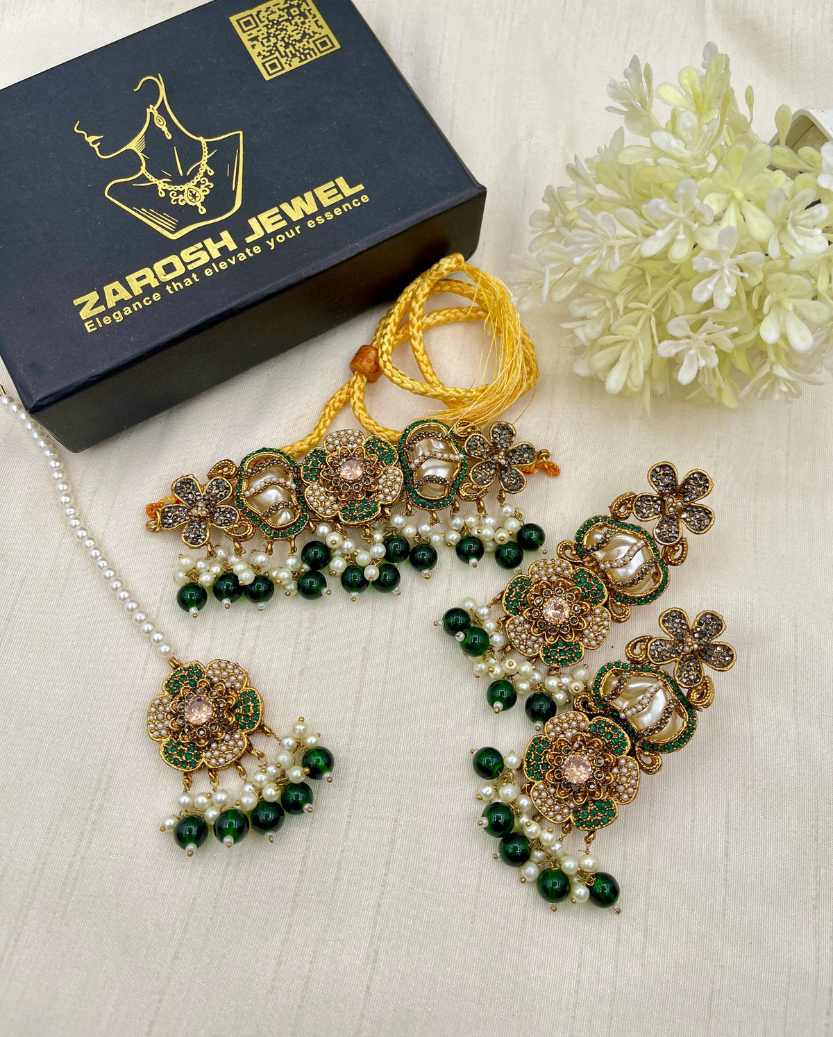 Shop the Romaisa Choker Set from Zarosh Jewel
