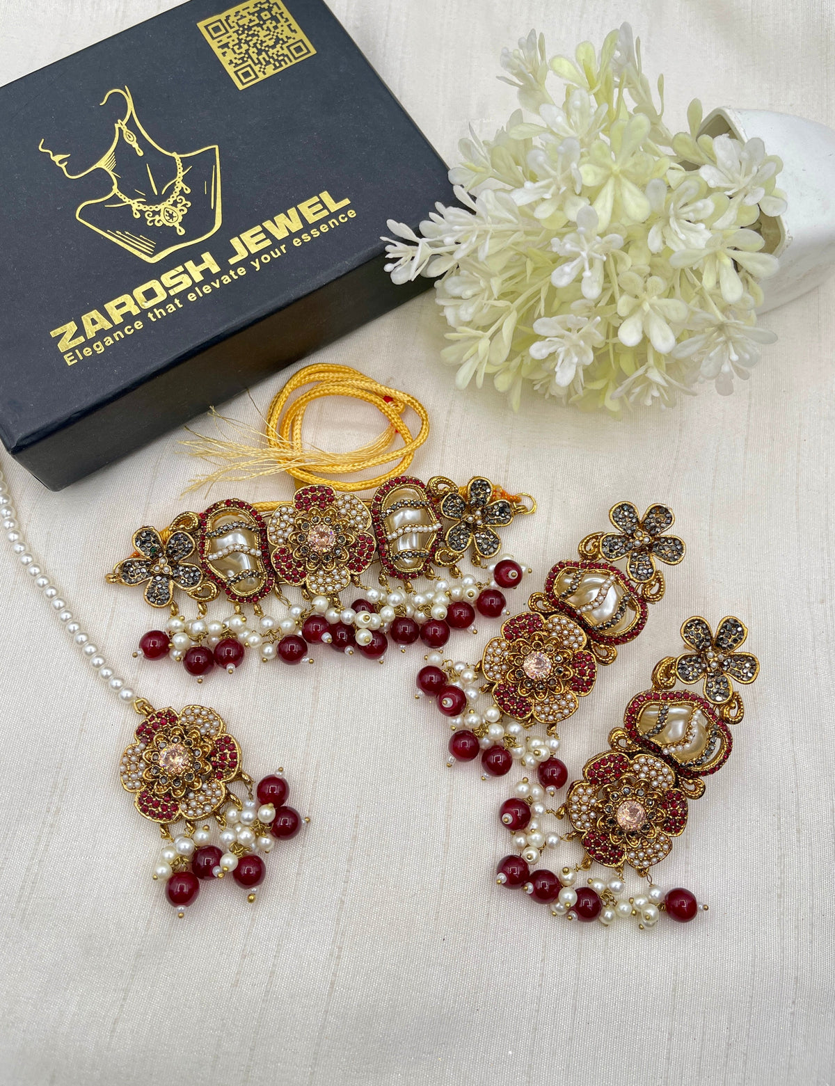 Shop the Romaisa Choker Set from Zarosh Jewel