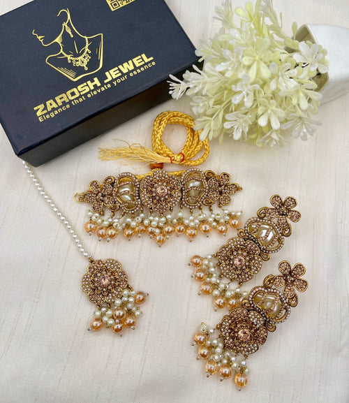 Shop the Romaisa Choker Set from Zarosh Jewel