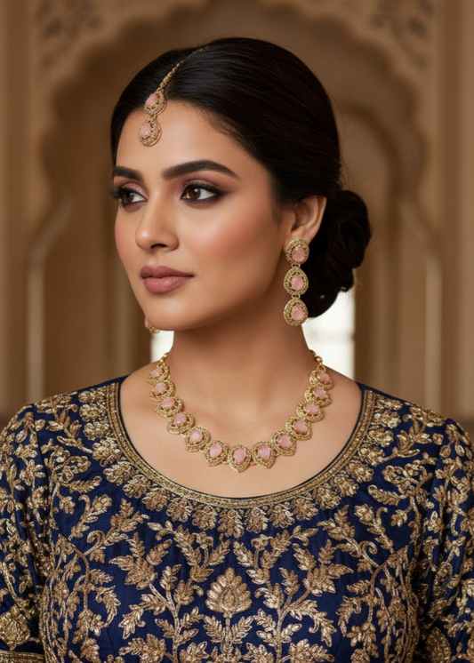 Rosalyn Grace Necklace Set by Zarosh Jewel