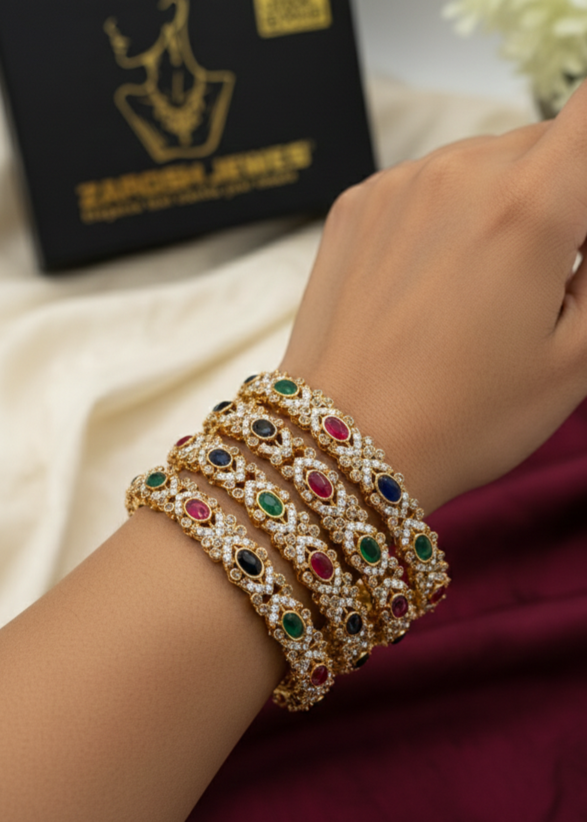 Shop the Roshan Heritage Bangle from Zarosh Jewel
