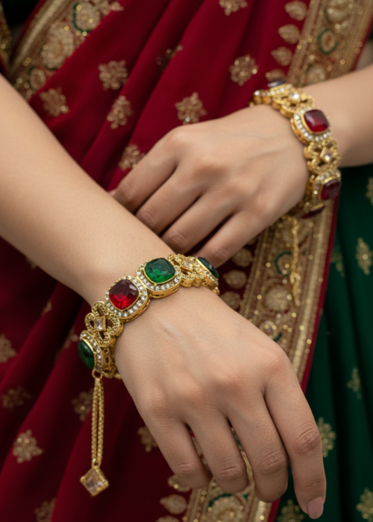 Rouge Glow Bangles Openable by Zarosh Jewel