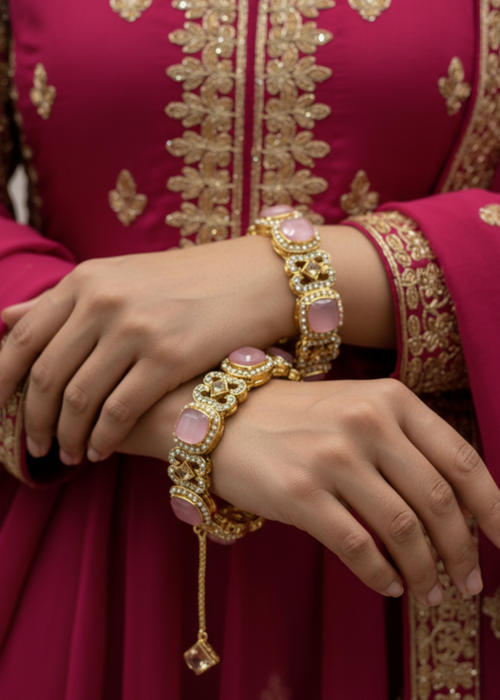Shop the Rouge Glow Bangles Openable from Zarosh Jewel