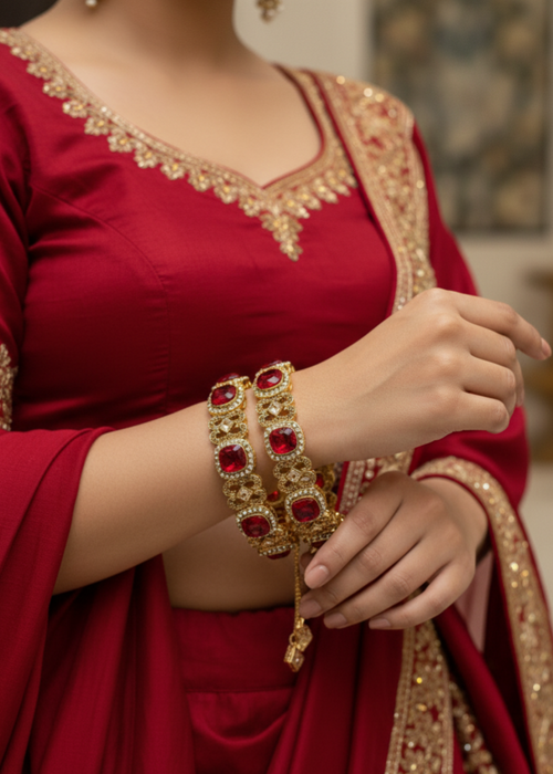 Shop the Rouge Glow Bangles Openable from Zarosh Jewel