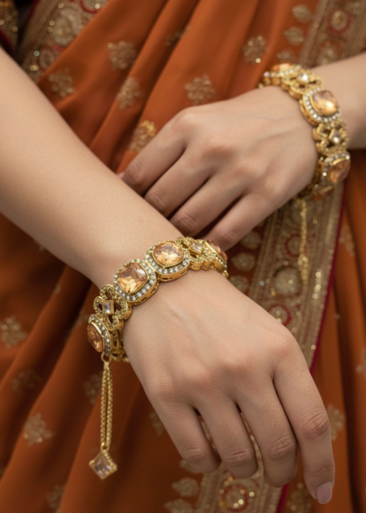 Shop the Rouge Glow Bangles Openable from Zarosh Jewel