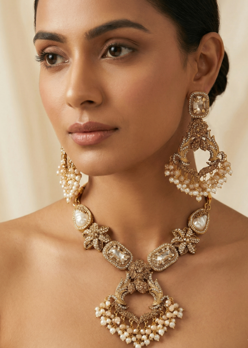 Royal charm Choker Set by Zarosh Jewel