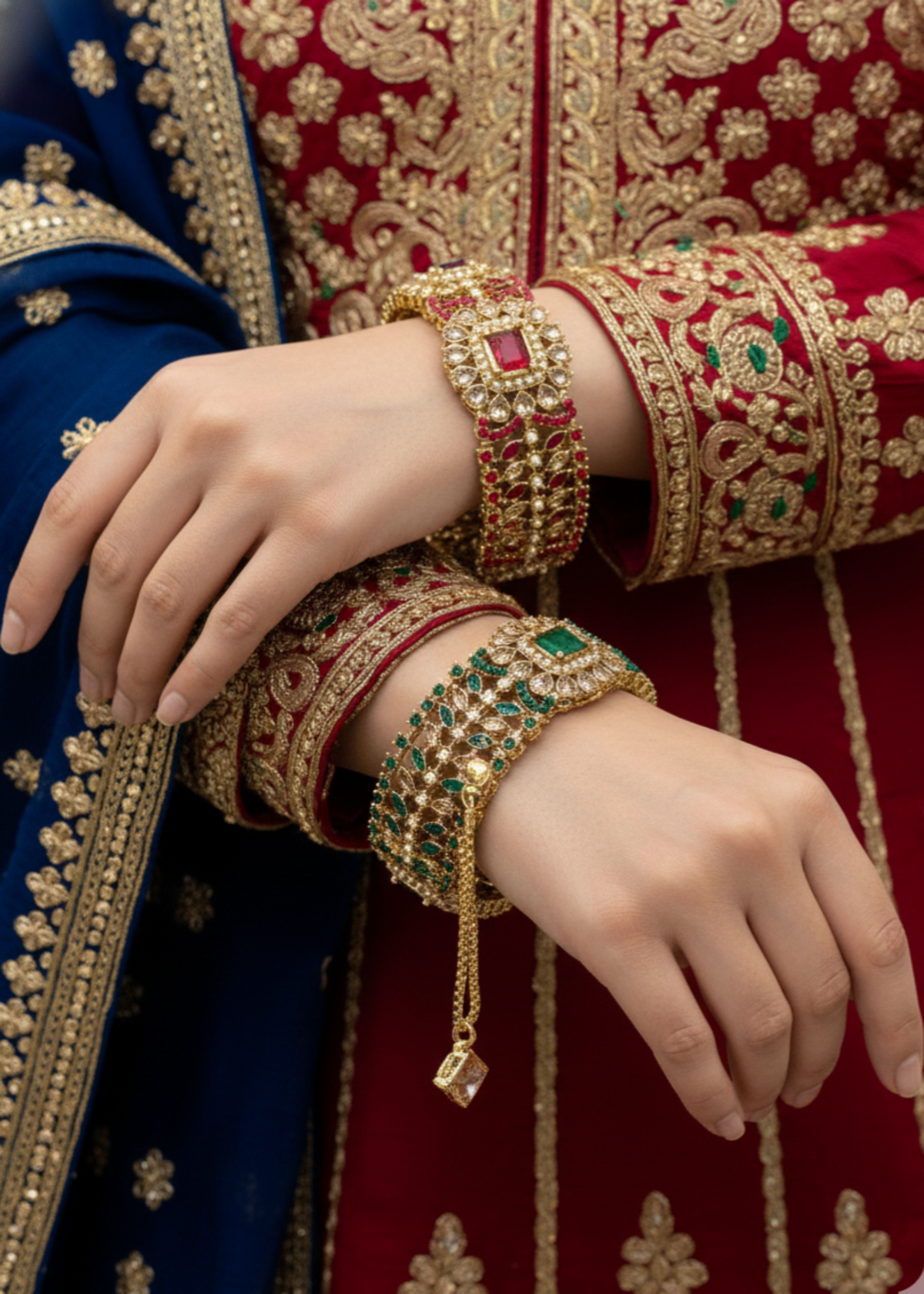 Shop the Royal Heirloom Bangles Openable from Zarosh Jewel