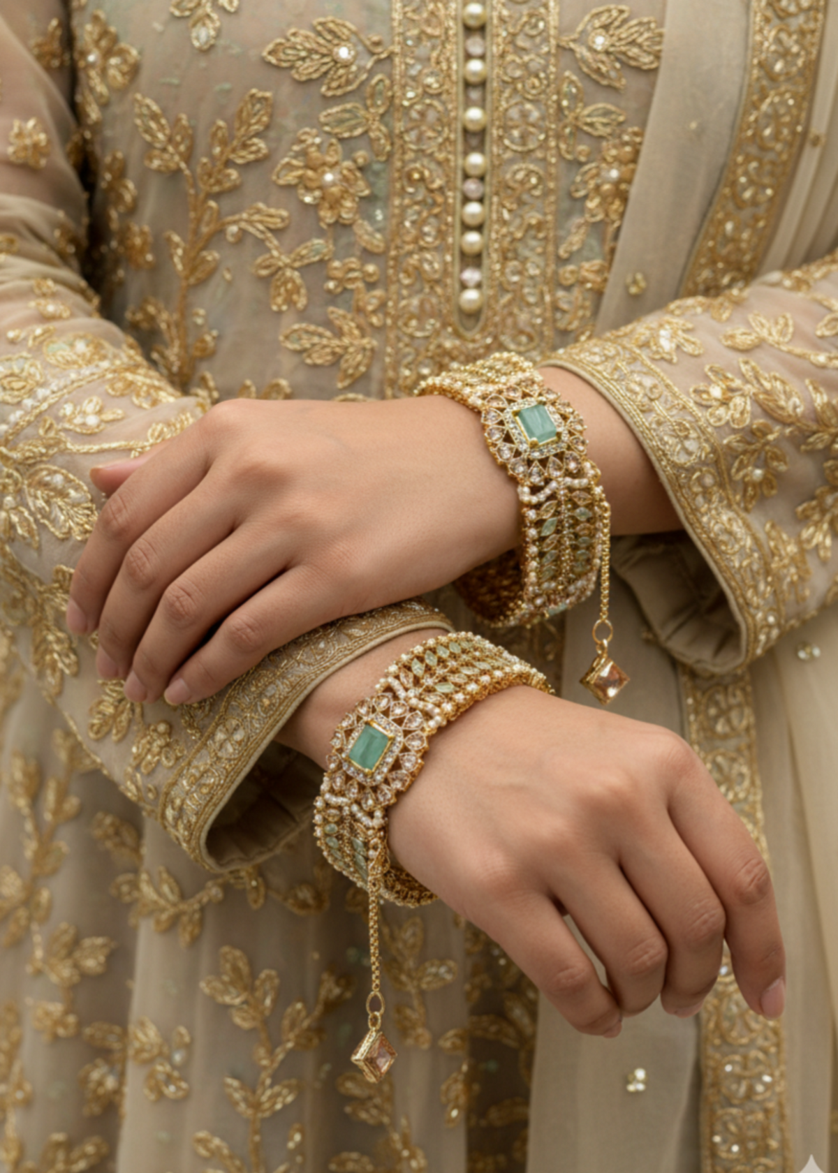 Shop the Royal Heirloom Bangles Openable from Zarosh Jewel
