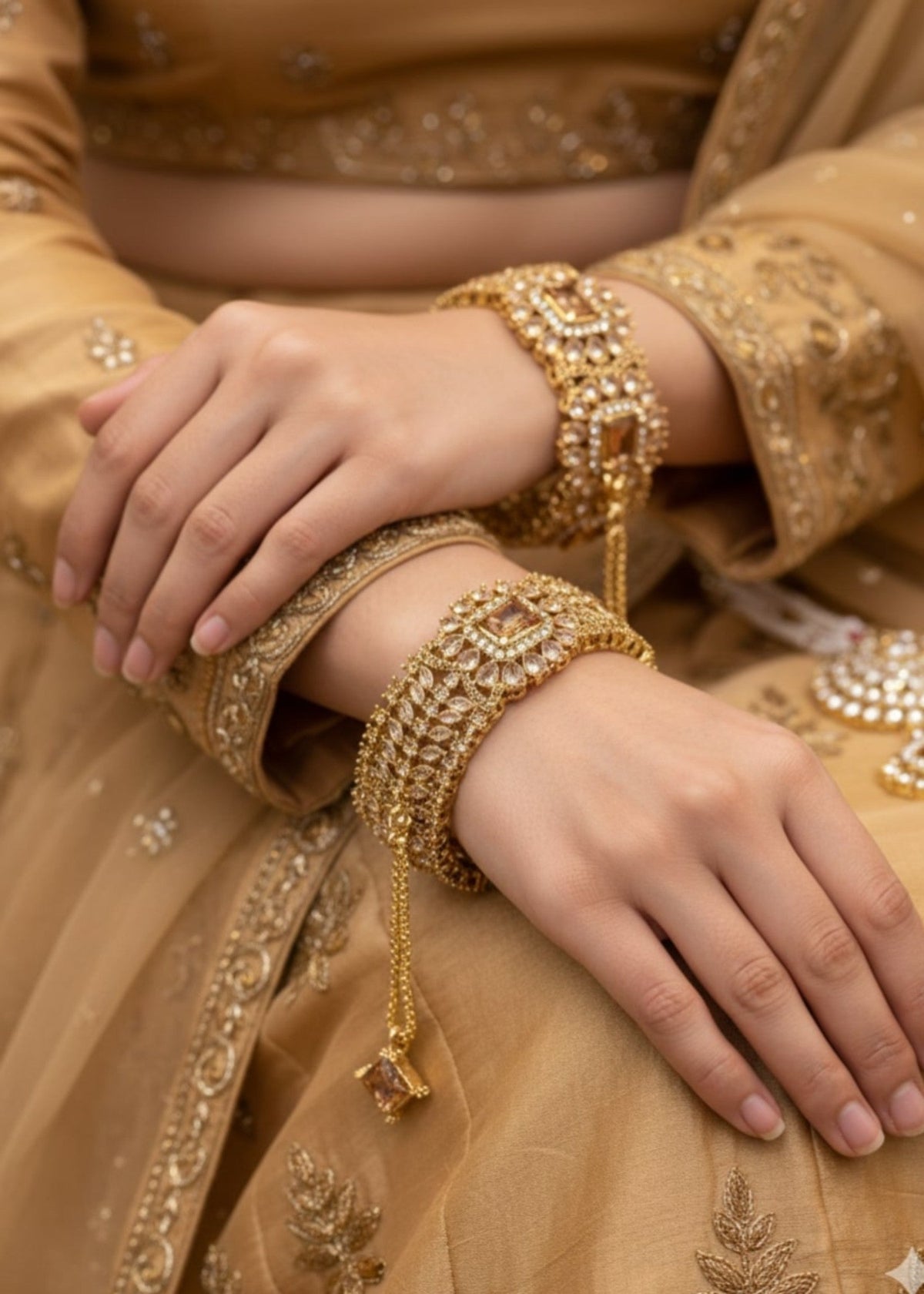 Shop the Royal Heirloom Bangles Openable from Zarosh Jewel
