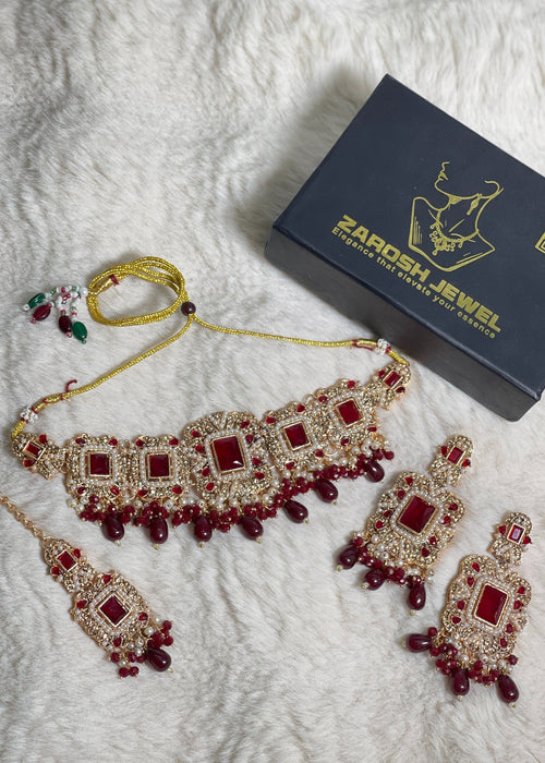 Shop the Royal Pearl Choker Set from Zarosh Jewel