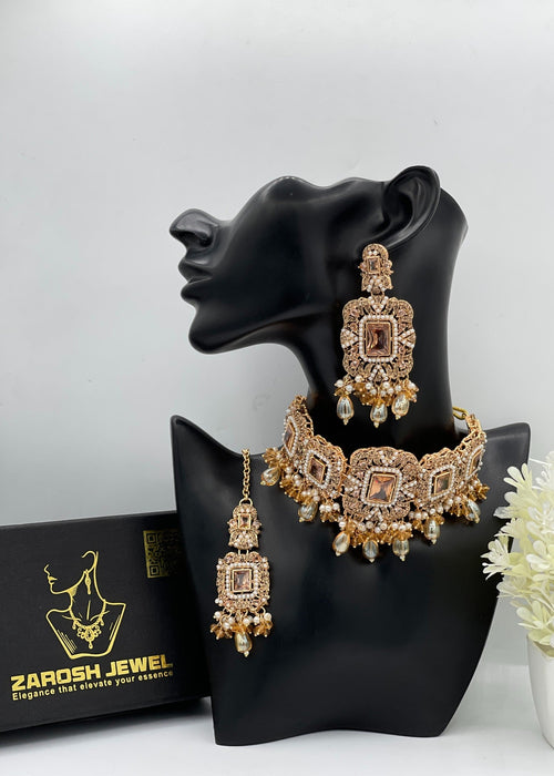 Shop the Royal Pearl Choker Set from Zarosh Jewel